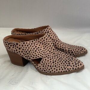 Dolcetta Mase Cheetah Print Block Heel Mules 8M